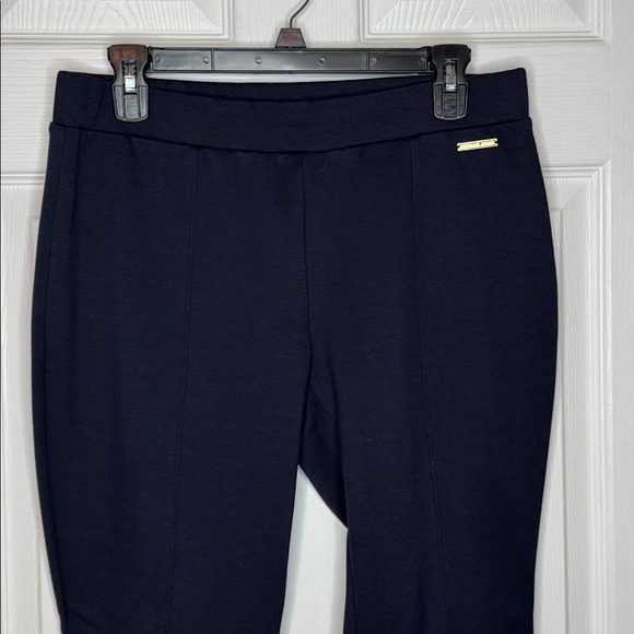 Michael Kors Women’s Navy Tailored Leggings. Sz L Pre-Owned. - Picture 2 of 6